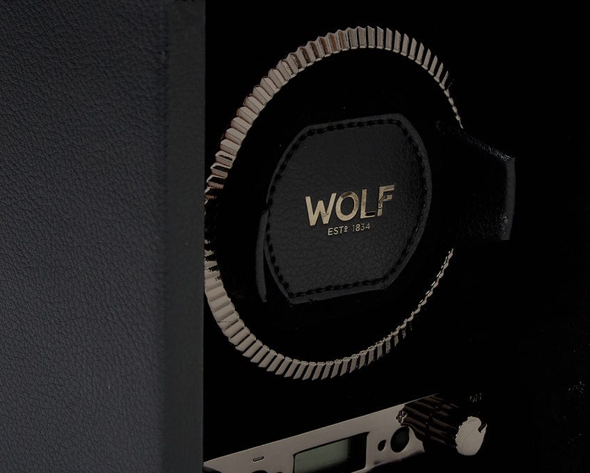 Wolf1834 Watch Winder British Racing Single Watch Winder - Black