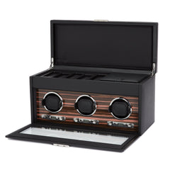 Wolf1834 Watch Winder Roadster Triple Watch Winder with Storage