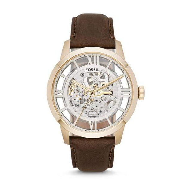 Townsman chronograph shop java leather watch